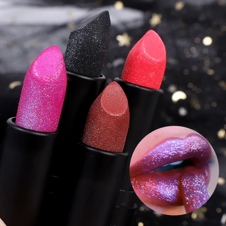 Glitter%20Lipstick%20Waterproof%20Long%20Lasting%20Moisturizing%20Matte%20Non-stick%20Cup%20Pearlescent%20Lip%20Tint%20Red%20Lips%20Makeup%20-%20Image%203