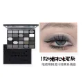 Cahill Dark Gothic Eyeshadow Palette Pearlescent Matte Fine Glitter Sparkle Small Smoky Punk Deep Female Eyeshadow. 
