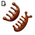 Massage Scalp Meridian Comb Brown Wooden Color Comb Imitation Wooden Comb Fahion New.
