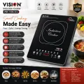 VISION Induction Cooker VSN-1206-Eco (873814) | 2000W Touch Control Cooktop | 1 Year Service Warranty | Free Delivery.