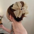 New Sweet Mesh Tulle Bow Hair Clips Solid Color Bowknot Hair Clips For Women Girls Barrettes Claw Clip Kids Hair Accessories.