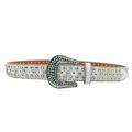 Luxury Men Women Western Cowboy With Diamond Bing Bing Rhinestone Belt Disco E Girls For Jeans Punk Rock Crystal Studded Belt.