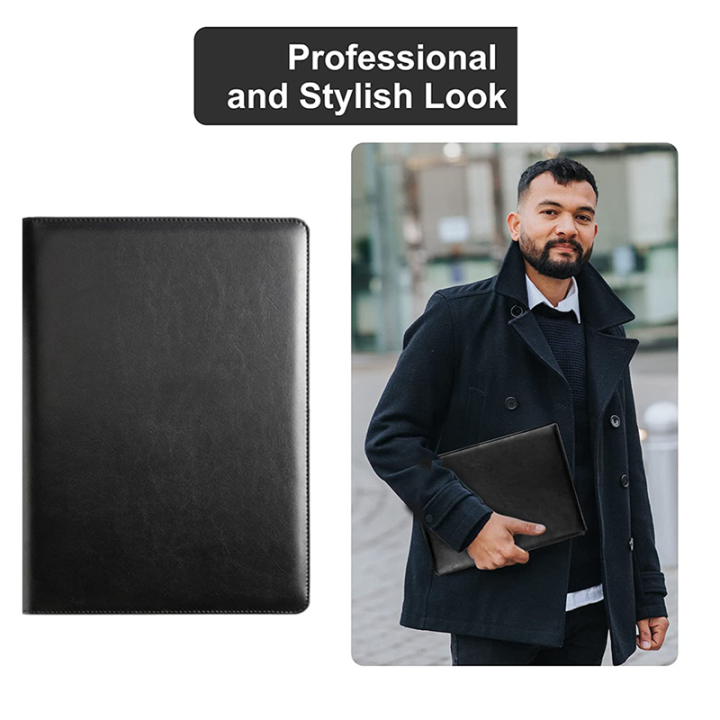 Resume%20Portfolio%20Folder%20Black%20Resume%20Portfolio%20Folder%20with%20A4%20Size%20Clipboard%20Black%20Leather%20Padfolio%20for%20Men%20Women%20Business%20Portfolio%20Organizer%20-%20Image%205
