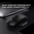 Thunder God Dual‑Mode Wireless Mouse – 2.4G + Bluetooth Adjustable DPI, Silent Buttons, Ergonomic Design, Long Battery Life Flagship Quality.