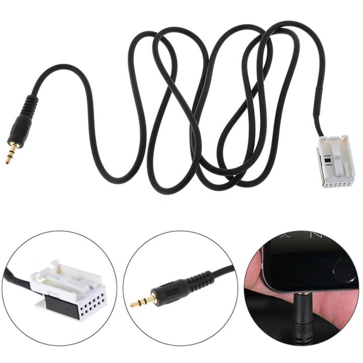 1Pc 3.5mm aux-in mp3 adapter cable for peugeot 307 308 407 C2 C5 RD4 O4C3