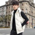 Brand Hooded Men's Vest Winter Sleeveless Jackets Vest Men Hooded Warm White Duck Down Vest Casual Outwear Clothing Black White. 