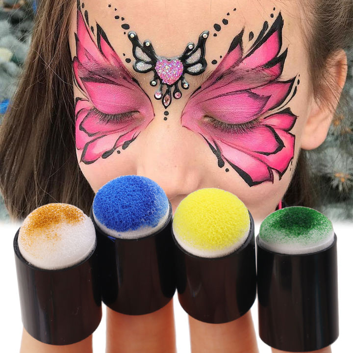 10pcs Sponge Finger Daubers Foam Painting Ink Pad Stamping Brush Scrapbooking Drawing Painting Art Crafts