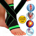 Premium Adjustable Elastic Ankle Support Brace for Sports Injury Recovery, Sprain Protection & Pain Relief – Unisex Compression Sleeve for Running, Gym & Daily Use. 