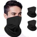 Black Bike Face Bandana for Men & Women. 