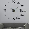 Fashion Modern Design Large Wall Clock 3D DIY Quartz Clocks Watches Acrylic Mirror Stickers Living Room Home Decor Horloge. 