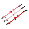 Amingge New Pet Collar Valentine's Day Love Series Bowknot Ribbon Cat Collar with Heart-Shaped Accessories. 