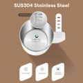 500ml Thermal Coffee Cup Double Wall Stainless Steel Heat Insulated Coffee Milk Mug with Handle and Lid Travel Drinking Tumbler. 