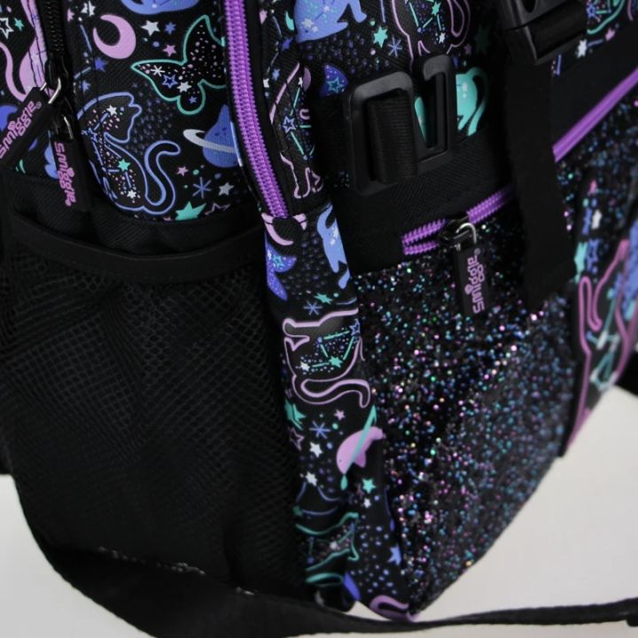 Australia%20Smiggle%20Original%20High%20Quality%20Children's%20School%20Bag%20Kawaii%20Girls%20Backpack%20Beautiful%20Black%20Starry%20Cat%2018%20Inch%20Kids%20Bags%20-%20Image%206