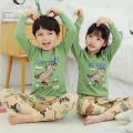 Baby Boys Girls Pajamas New Autumn Long Sleeves Children's Clothing Sleepwear Cotton Pyjamas Sets For Kids 4 6 8 10 12 14 Years.