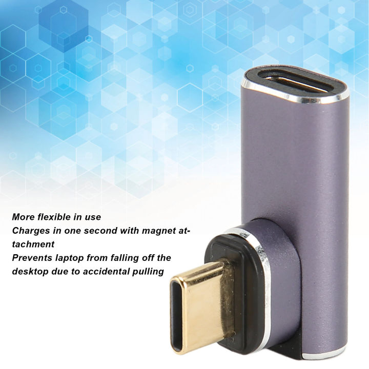 90%20Degree%20Type%20C%20Magnetic%20Adapter,%20USB%20C%20Magnetic%20Right%20Angle%20Adapter%20PD%20140W%20Fast%20Charging%2040Gbps%208K%20180%20Degree%20Reversible%20for%20USB%20C%20Port%20Device%20-%20Image%203