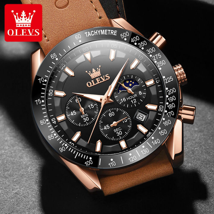 OLEVS%20Watch%20for%20Men%20%20Waterproof%20Trendy%20Kpop%20Style%20Chronograph%20Phase%20of%20Moon%20Calendar%20Luminous%20Leather%20Strap%209957%20-%20Image%207
