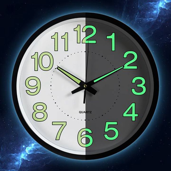 12%20Inch%20/%2030cm%20Luminous%20Wall%20Clock%20Silent%20with%20Night%20Light%20Glow%20in%20the%20Dark%20Round%20Clock,%20Living%20Room%20Decoration%20-%20Image%205