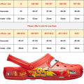 Aoger Disney Lightning Mcqueen Pixar Crocs Outdoor beach slippers Cute Cartoon anime Pool anti slip Crocs No95 car slippersshoes. 