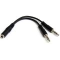 3.5mm Jack Mic Headphone Converter Adapter.