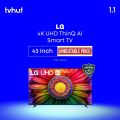 LG 43UR8050PSB 43 Inch 4K UHD UR80 Smart TV with Official Warranty. 