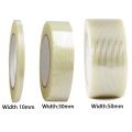 25M Strong Filament Strapping Tape Heavy Duty Transparent Reinforced Fiberglass Tape Single Side Adhesive For Packing Fixed Seal. 