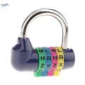6PCS 4 Digit Dial Letter Combination Padlock Travel Luggage Suitcase Lock. 