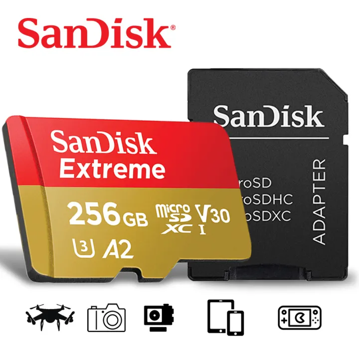 SanDisk%20Extreme%20microSDXC%20Memory%20Card%20Original%20A2%20U3%20UHS-I%20Cards%20USB3.0%204K%20Flash%20micro%20SD%20Card%20for%20Camera%20GoPro%20DJI%20Nintendo%20-%20Image%206
