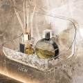 Shower Clear Acrylic Shower Storage Rack Multipurpose Modern Bath Organizer for 12x8.7x8cm. 