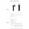 【FUPANG】Dasi single ear Bluetooth headset ultra-long standby business Bluetooth headphone hands-free noise earbuds.
