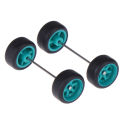 1/64 Wheels For Hotwheels with Rubber Tire Model Model Car Modified Parts Toys.