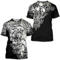 Men's Retro T-Shirt Archaic By Affliction Print Skull Tees fashion T Shirts Tops Short Sleeves Street Handsome New Men Clothing.