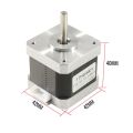 0.45N.m NEMA17 NEMA-17 17HS4401 DC 12V 1.3A 0.45N.m 1.8 Degree 4 Lead Cables 42BYGH L40mm Stepper Motor For CNC Machine 3D Printer NEMA 17 Stepper Motor.