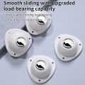 4Pcs/set New Self Adhesive Caster Wheel Mini Mute 360 Swivel Furniture Casters Plastic Heavy Duty Moving Rolling Pulley For Furniture.