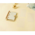 Student Portable Small Notebook Ring Binder Kawaii Daily Memos Mini Book School Supplies Creative Cute Transparent 3 Ring Mini Loose-leaf Hand Book.