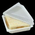 One Time Disposable Plastic Food Sandwich Box, Triangular Shape (PS) 100 pcs.
