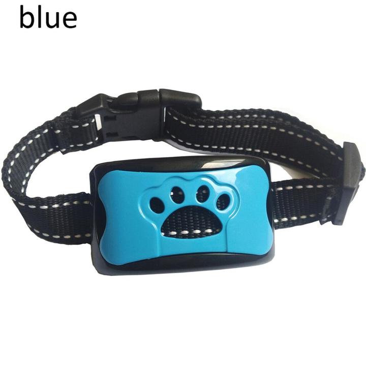 2019 Waterproof Bark Collar - Safe Anti Barking Devices Training Control Collars Small Medium and Large Pets Deterrent Blue