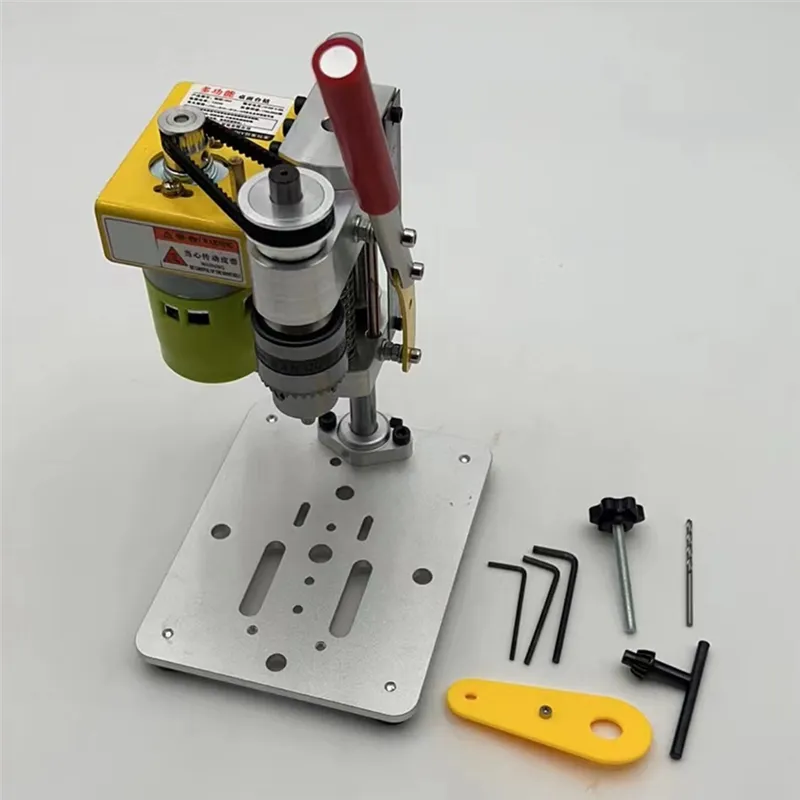 Jadeshay Mini Benchtop Drill Press, B10 Chuck Adjustable Speed Electric Drilling Machine For Wood, Acrylic, PVC, Metal, DIY & Workshop Ready