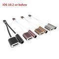 2in1 Lightning to 3.5mm Audio Headphone Adapter Charger Cable Converter For iPhone 7.