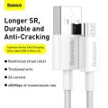 Baseus Superior Series Fast Charging Data Cable USB to Micro 2A 1m White - Cable Protector. 