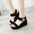 Women's Sandals Wedges Footwear Summer Platform Sandals Women Shoes Female Slip on Peep Toe Knitted Ladies Sneakers Casual. 