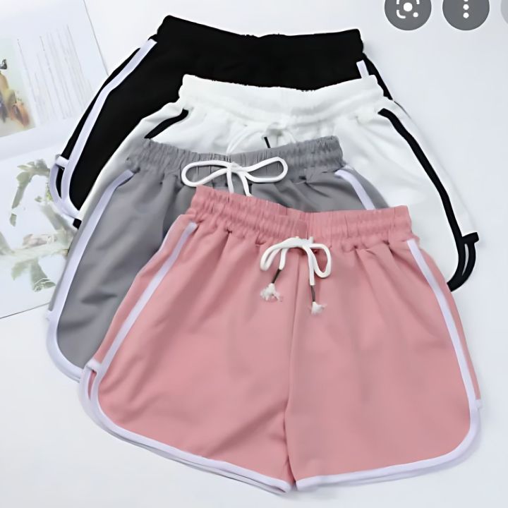 Korean%20Style%20Summer%20Casual%20Shorts%20For%20Woman%20Stretch%20Elastic%20Waist%20Booty%20Short%20Pant%20-%20Image%202