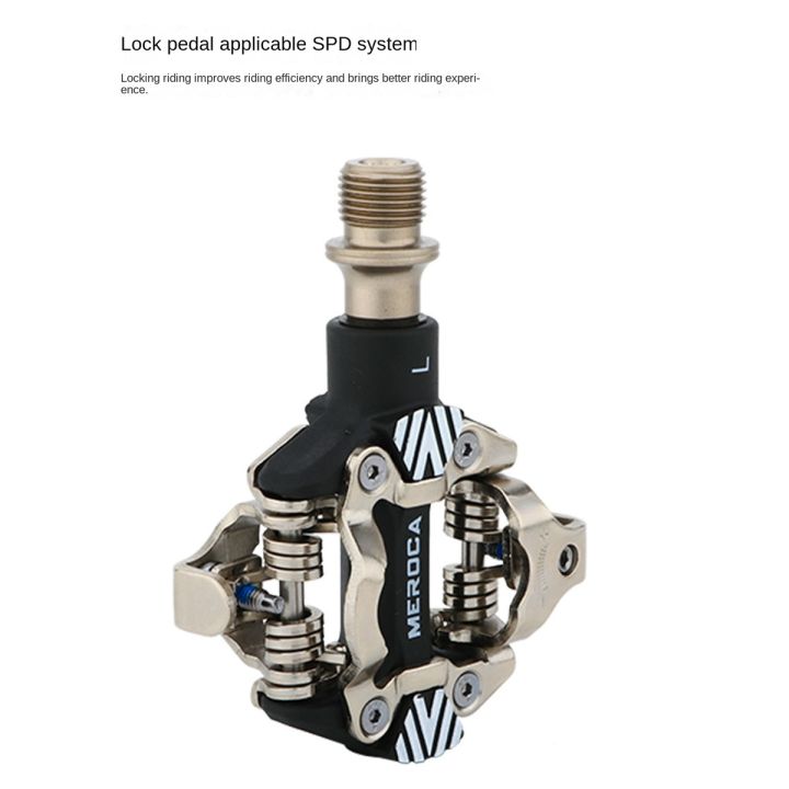 MEROCA%20Sealed%20Bearing%20Mtb%20Bike%20Pedals%20Bicycle%20Self-Locking%20Pedals%20with%20Clips%20Doubleside%20Clipless%20Pedal%20Spd%20Ultralight%20Bicycle%20Parts%20-%20Image%207