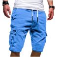 MCSORLEY 2022 Summer Men's Casual Multi-pocket Five-point Joggers Pants Male Outdoor Running Sports Cargao Shorts Hot Breeches. 
