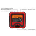 KOGEEK UNI-T LM320B Portable Inclinometer with Digital Display 4*90° High Precision Electric Level Meter Digital Protractor with Absolute Measurement Relative Measurement Data Hold Function Two-Way  La-ser Inclination Box. 
