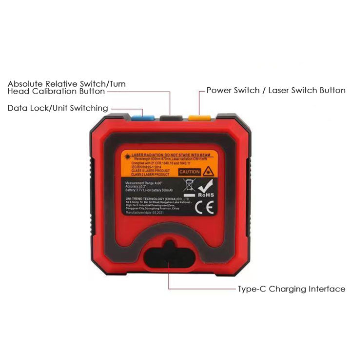 KOGEEK%20UNI-T%20LM320B%20Portable%20Inclinometer%20with%20Digital%20Display%204*90%C2%B0%20High%20Precision%20Electric%20Level%20Meter%20Digital%20Protractor%20with%20Absolute%20Measurement%20Relative%20Measurement%20Data%20Hold%20Function%20Two-Way%20%20La-ser%20Inclination%20Box%20-%20Image%205