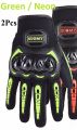 Motorcycle hand gloves Suomy. Full Finger Protective Gloves With Touch Screen- Green. 