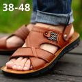 Mens Sandals Summer Leather Sandals Men Outdoor Casual Lightweight Sandal Fashion Men Sneakers sandalias hombre Big Size 38-48. 