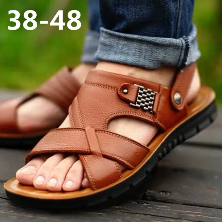 Mens%20Sandals%20Summer%20Leather%20Sandals%20Men%20Outdoor%20Casual%20Lightweight%20Sandal%20Fashion%20Men%20Sneakers%20sandalias%20hombre%20Big%20Size%2038-48%20-%20Image%204