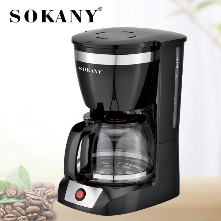 SOKANY 950W 12 CUP COFFEE MAKER COFFEE MACHINE WITH 1.5L GLASS CARAFE AND KEEP WARM FEATURE FOR DRIP COFFEE
