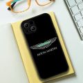 For iphone Aston Martin Sport Car Logo Phone Case For iphone13 12 11 14 Pro Max X XR Mini XS 7 8 plus 2020 Full Coverage Covers Moonlight Shines.